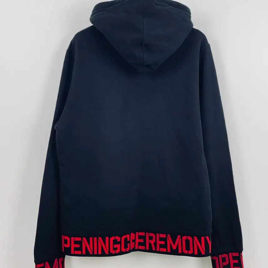 [BUNJANG] Opening Ceremony Logo Bounding Black Hoodie / 오프닝 세레모니 로고 밴딩 블랙 후드티