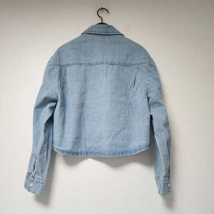 [BUNJANG] LAP Cropped Denim Shirt Jacket / LAP 크롭 데님 셔츠 자켓 F