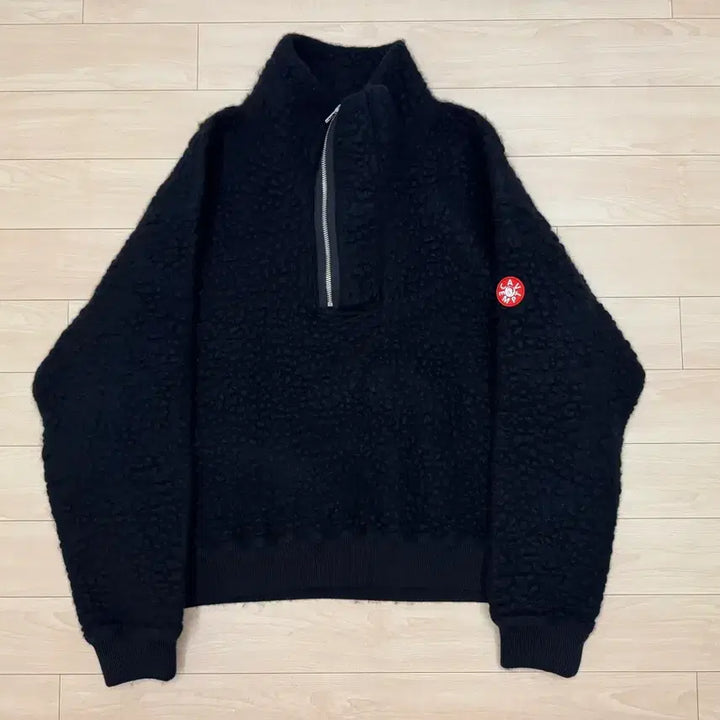 [BUNJANG] Cav Empt Wool Half Zip Pullover Black L / 카브엠트 울 하프짚 풀오버 블랙 L
