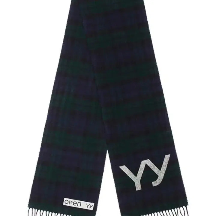 [BUNJANG] OPEN YY Tartan Wool Scarf Green / 새상품) 오픈와이와이 타탄 울 머플러 그린