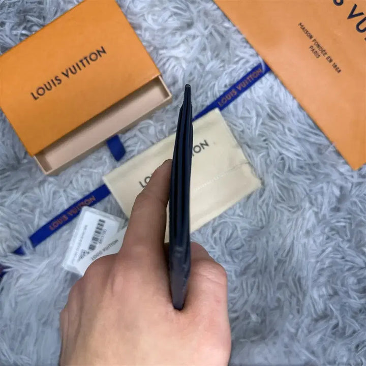 [BUNJANG] Louis Vuitton Shadow Card Wallet Navy / [OS] 루이비통 쉐도우 카드지갑 네이비