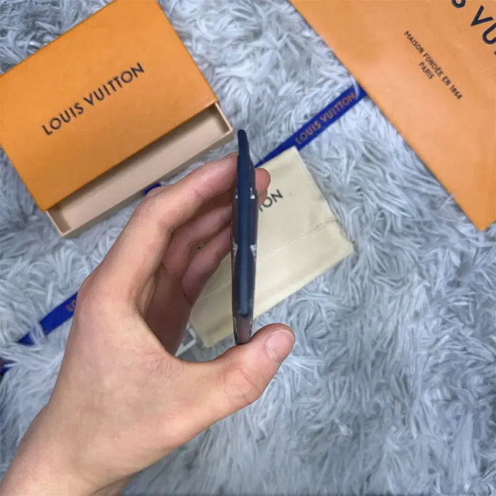 [BUNJANG] Louis Vuitton Shadow Card Wallet Navy / [OS] 루이비통 쉐도우 카드지갑 네이비