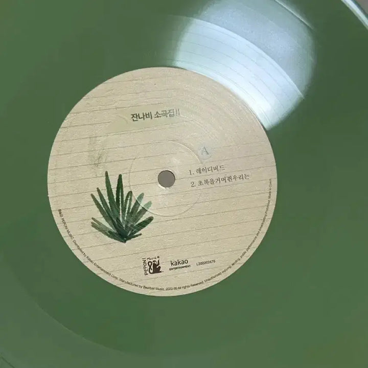 [BUNJANG] Jannabi Green LP / 잔나비 소곡집 초록을거머쥔우리는 LP 그린
