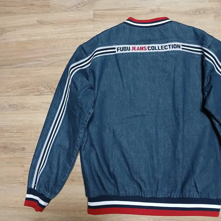 [BUNJANG] Fubu Denim Varsity Jacket / fubu 후부 데님 바시티 청자켓 올드스쿨 푸부