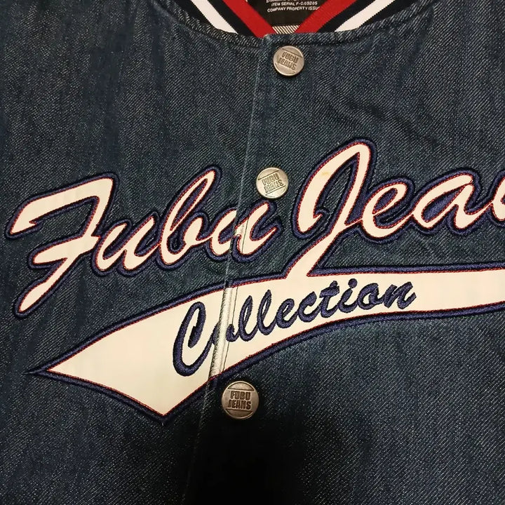 [BUNJANG] Fubu Denim Varsity Jacket / fubu 후부 데님 바시티 청자켓 올드스쿨 푸부
