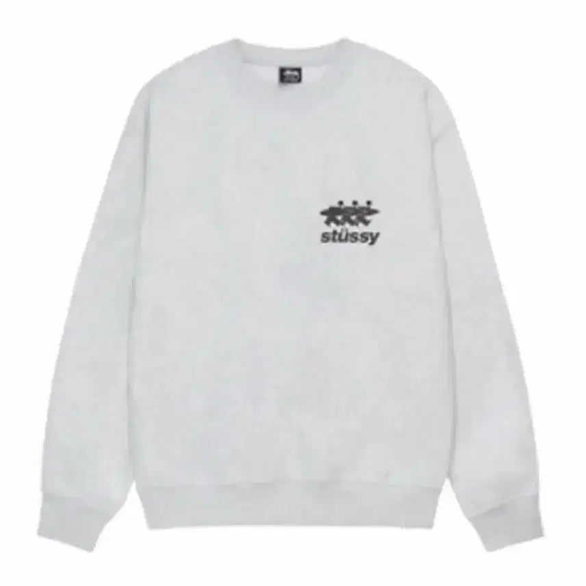 [BUNJANG] Stussy Surfman Oversized Sweatshirt / ** stussy ** 서퍼 맨투맨 멜란지그레이 오버핏 M / S
