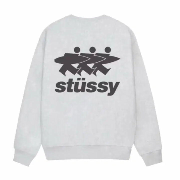 [BUNJANG] Stussy Surfman Oversized Sweatshirt / ** stussy ** 서퍼 맨투맨 멜란지그레이 오버핏 M / S