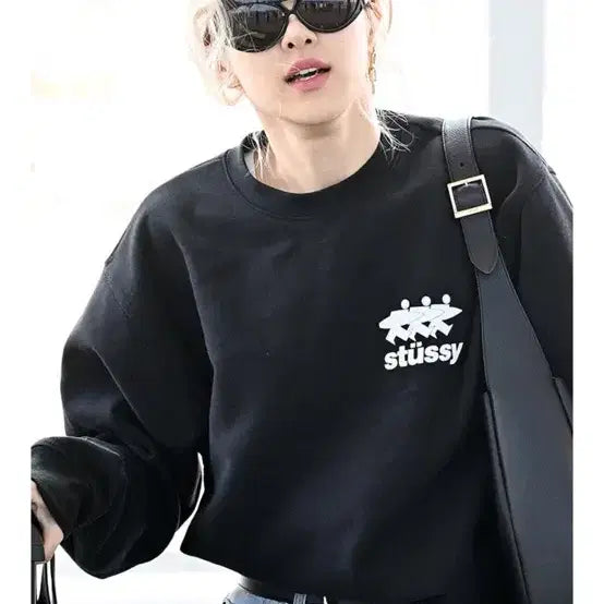 [BUNJANG] Stussy Surfman Oversized Sweatshirt / ** stussy ** 서퍼 맨투맨 멜란지그레이 오버핏 M / S