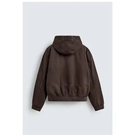 [BUNJANG] ZARA Brown Hooded Jacket / 자라 브라운 후드 집업 자켓 6987/350