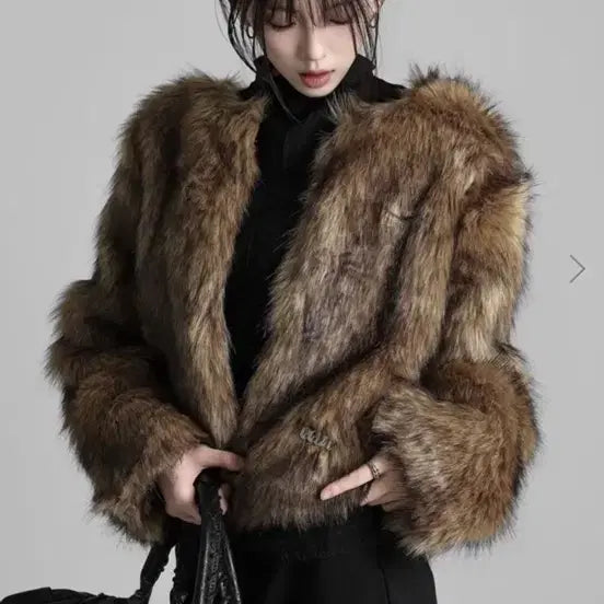 [BUNJANG] Unbranded Faux Fur Jacket / 퍼자켓