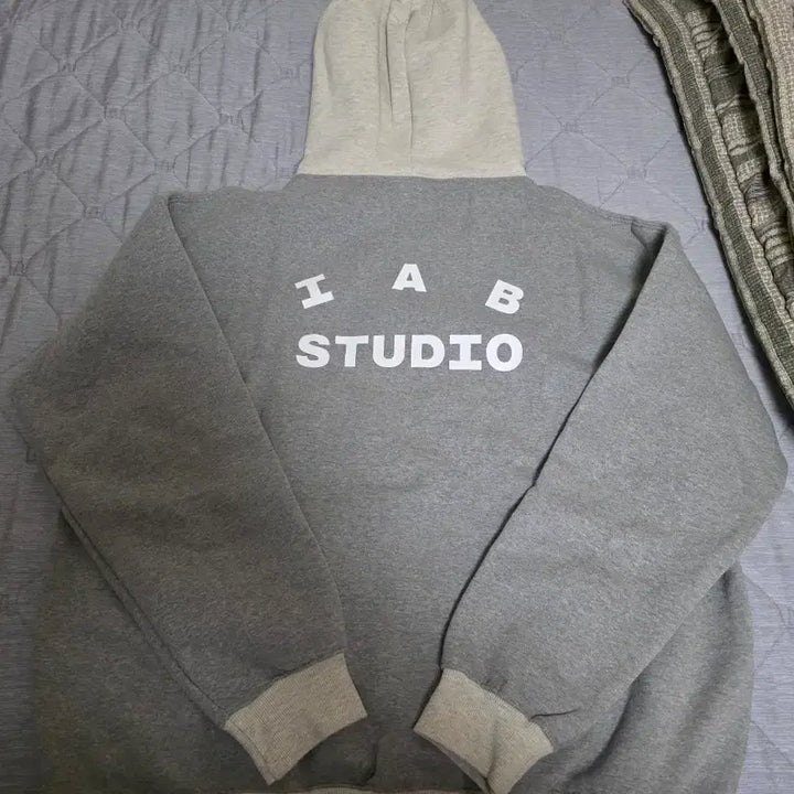 [BUNJANG] Iab Studio Dual Gray Hoodie / (XXL)아이앱 스튜디오 듀얼 그레이 후드