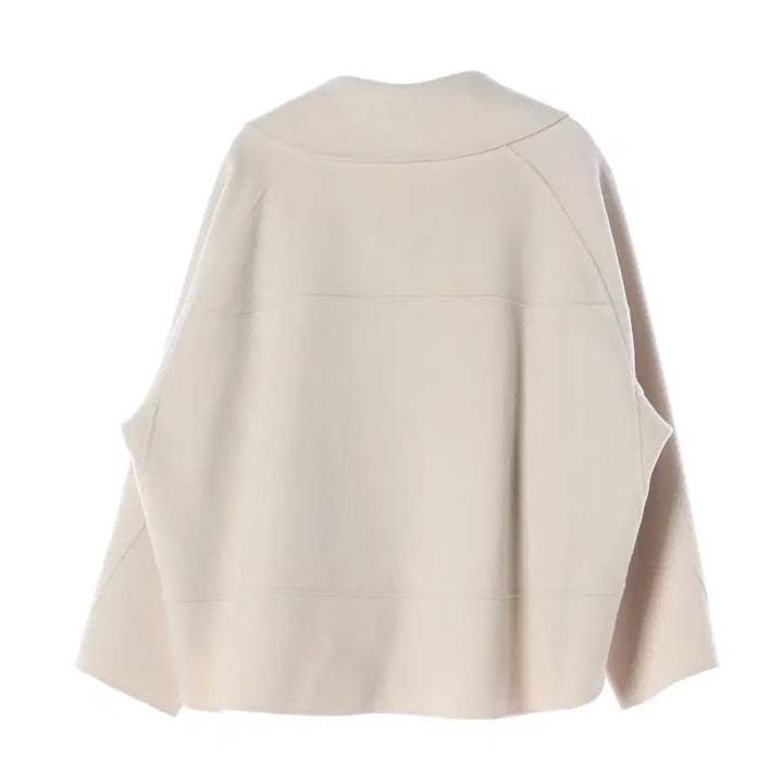 [BUNJANG] Missha Wool Cashmere Blend Short Coat Ivory / 미샤 21FW 양모 캐시미어 블렌드 숏 코트 아이보리