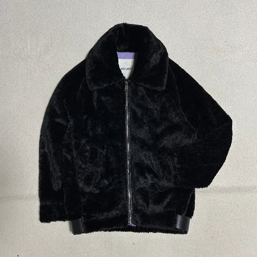 [BUNJANG] Juicy Judy Faux Fur Zip-Up Jumper / 쥬시쥬디 페이크 퍼 집업 점퍼
