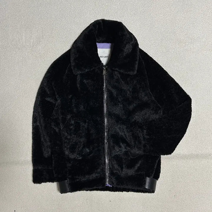 [BUNJANG] Juicy Judy Faux Fur Zip-Up Jumper / 쥬시쥬디 페이크 퍼 집업 점퍼
