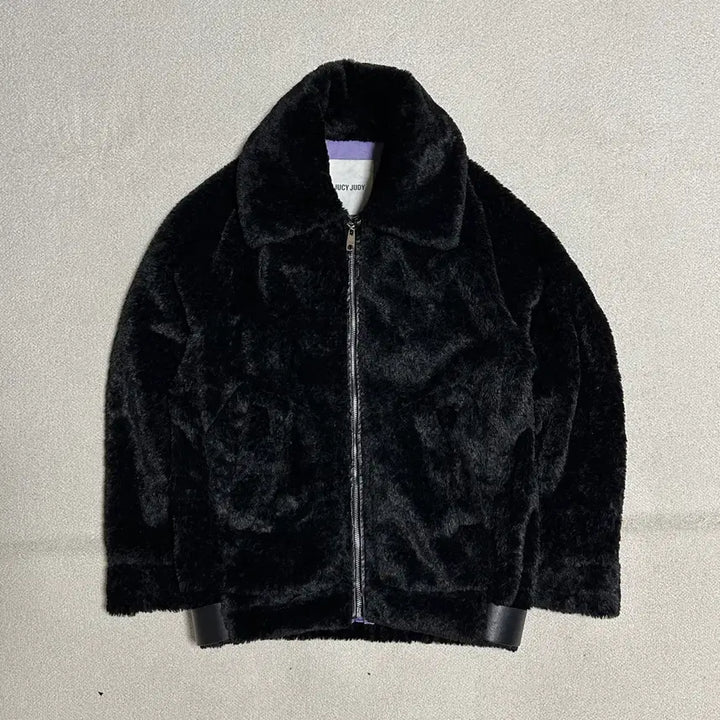 [BUNJANG] Juicy Judy Faux Fur Zip-Up Jumper / 쥬시쥬디 페이크 퍼 집업 점퍼