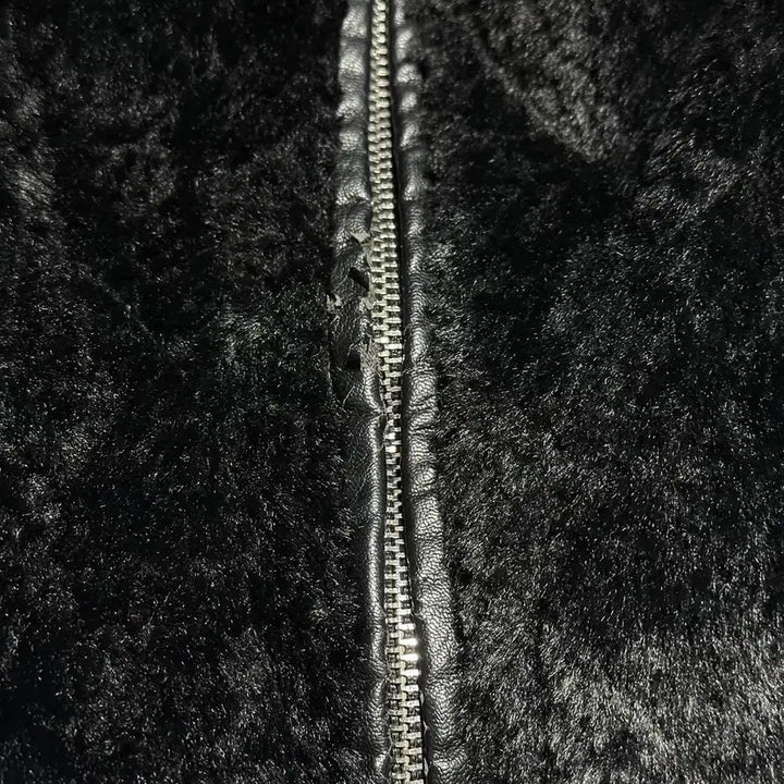 [BUNJANG] Juicy Judy Faux Fur Zip-Up Jumper / 쥬시쥬디 페이크 퍼 집업 점퍼