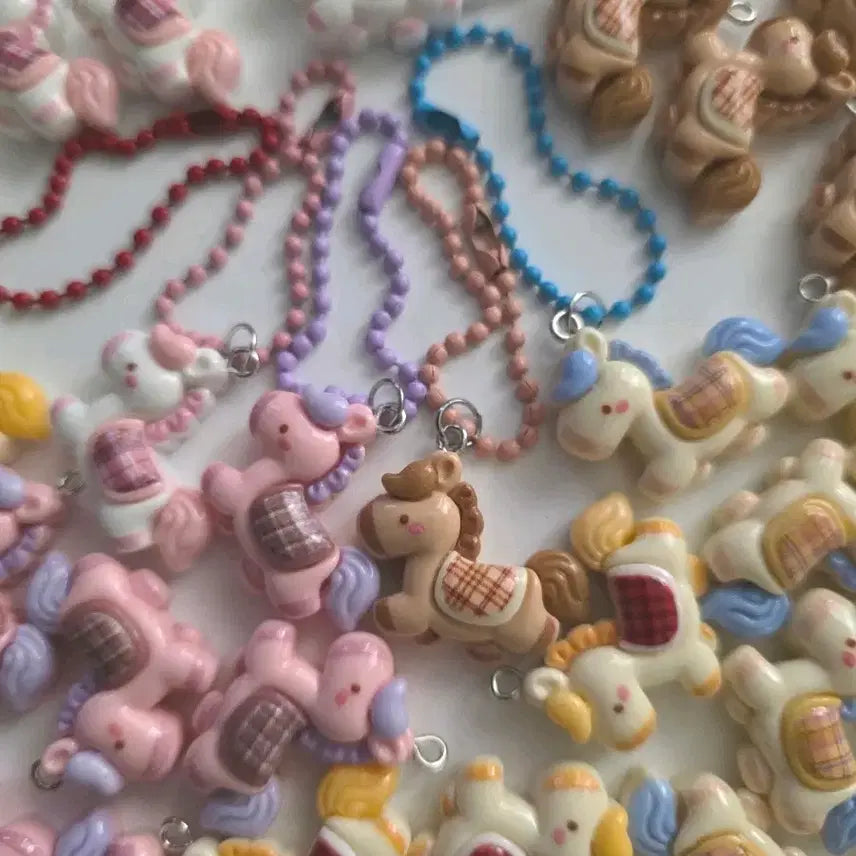 [BUNJANG] Mini Horse Parts Keyring / 미니 말 파츠 키링