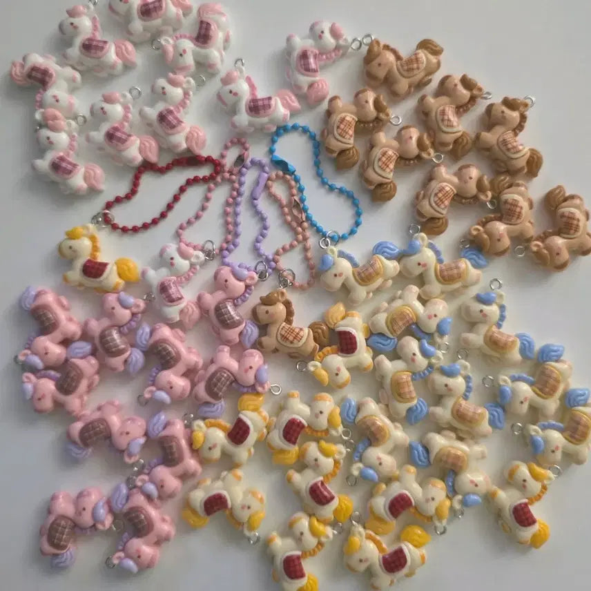 [BUNJANG] Mini Horse Parts Keyring / 미니 말 파츠 키링