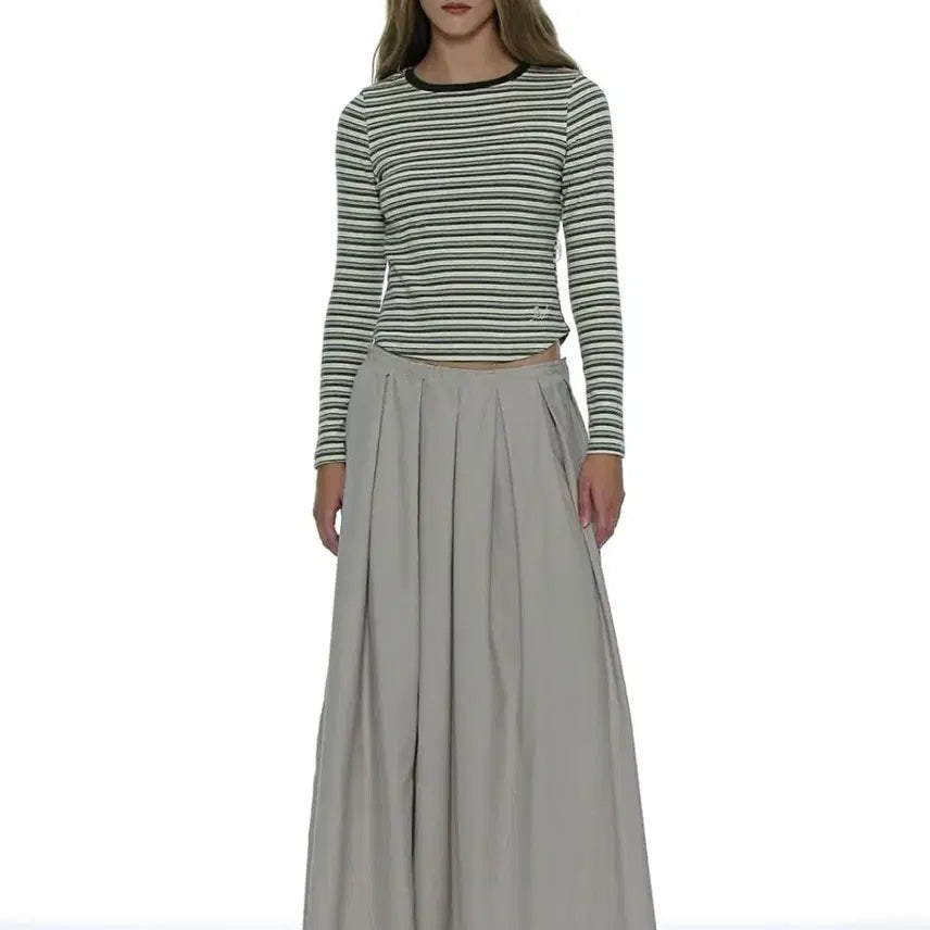 [BUNJANG] Partimento Women's Cut Off Gathering Maxi Skirt / (1회착용) 파르티멘토우먼 컷 오프 게더링 맥시 스커트