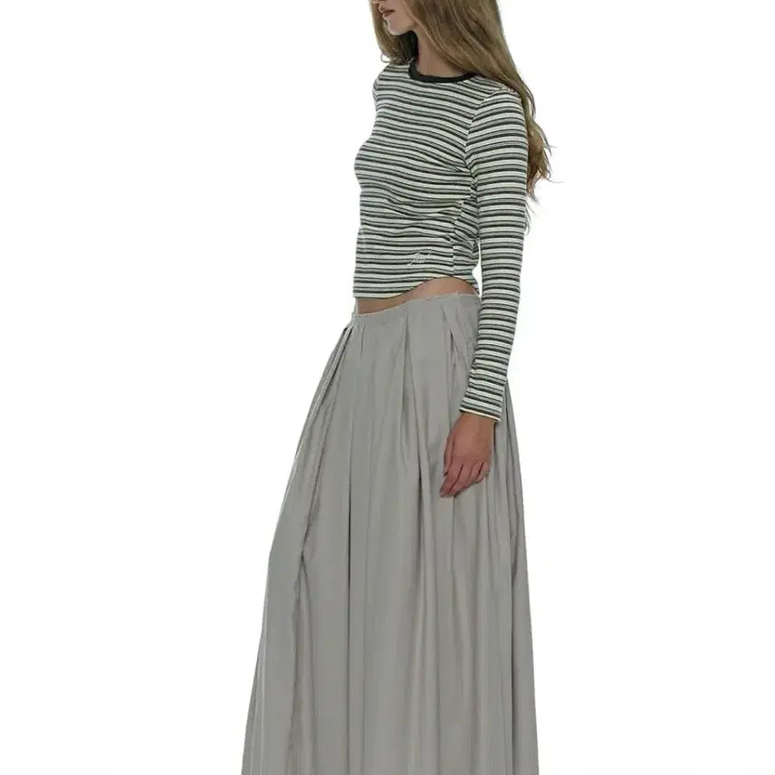 [BUNJANG] Partimento Women's Cut Off Gathering Maxi Skirt / (1회착용) 파르티멘토우먼 컷 오프 게더링 맥시 스커트