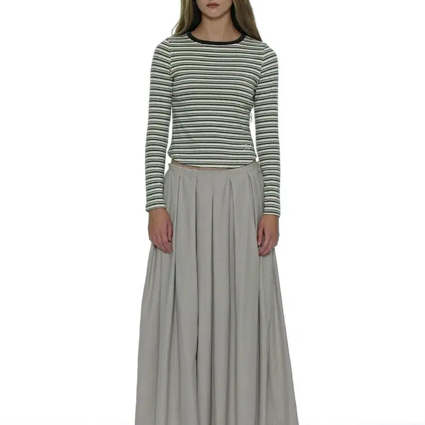 [BUNJANG] Partimento Women's Cut Off Gathering Maxi Skirt / (1회착용) 파르티멘토우먼 컷 오프 게더링 맥시 스커트
