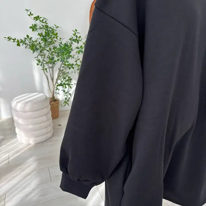 [BUNJANG] V-neck Mini Fleece Dress / 맨투맨 브이넥 기모 미니원피스
