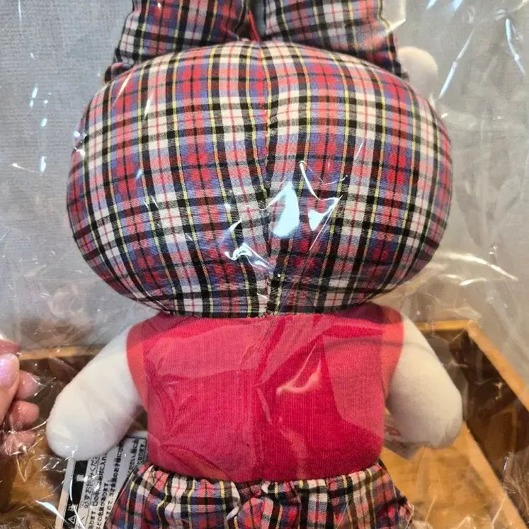 [BUNJANG] Vintage Red Check My Melody Doll / 고전 레드체크 마멜 인형