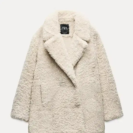 [BUNJANG] ZARA Faux Fur Coat / 자라 페이크퍼 코트