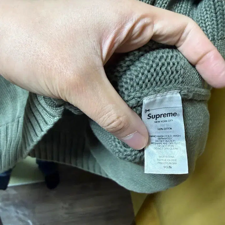[BUNJANG] Supreme Sprite Small Box Logo Sweater XL / 슈프림 스프라이트 스웨터 라이트 스몰박스로고XL