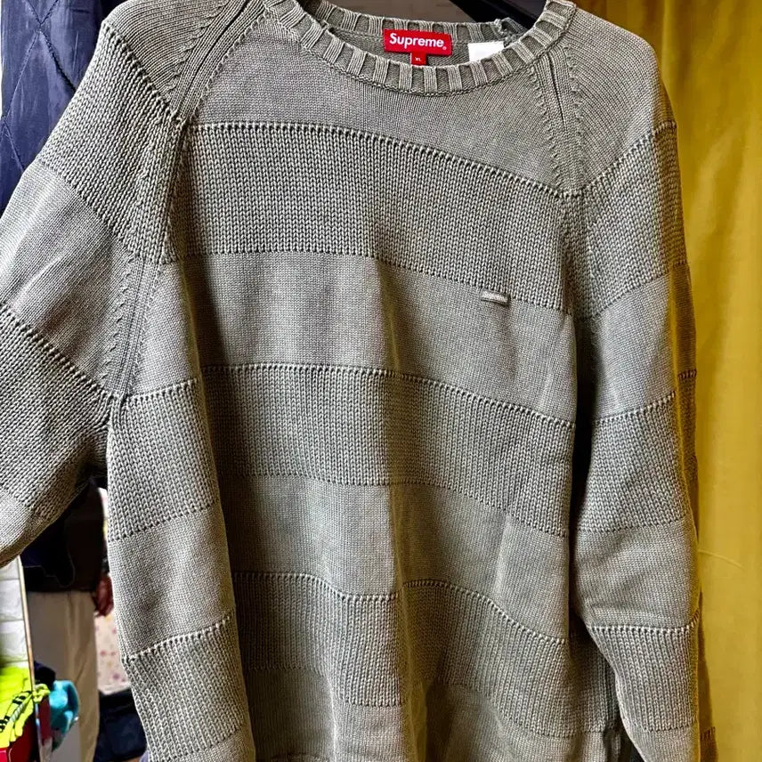[BUNJANG] Supreme Sprite Small Box Logo Sweater XL / 슈프림 스프라이트 스웨터 라이트 스몰박스로고XL