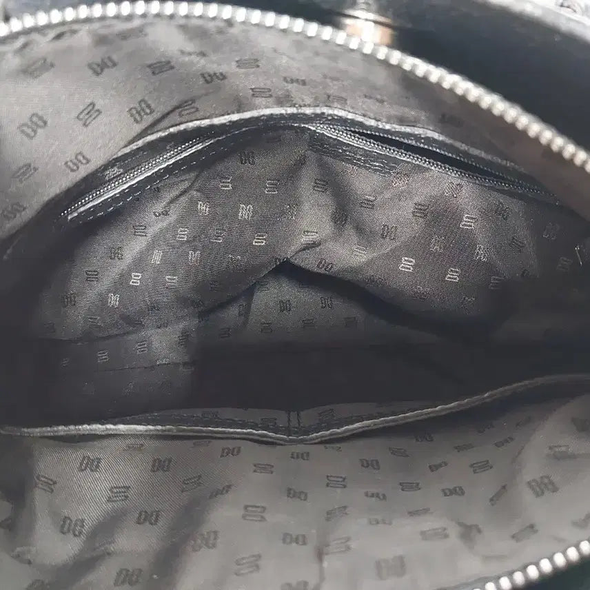 [BUNJANG] Daks Black Leather Crossbody Bag / 닥스 블랙 가죽 뱀피 패턴