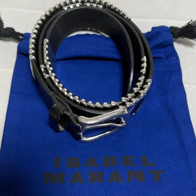 [BUNJANG] Isabel Marant Tehora Leather Belt Black / [95] 이자벨마랑 테호라 레더 벨트 블랙