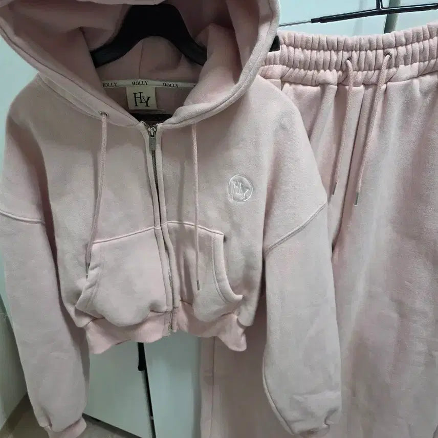 [BUNJANG] Unbranded Yang-gimo Crop Set (Pink) / 새상품)양기모 크롭세트(핑크)