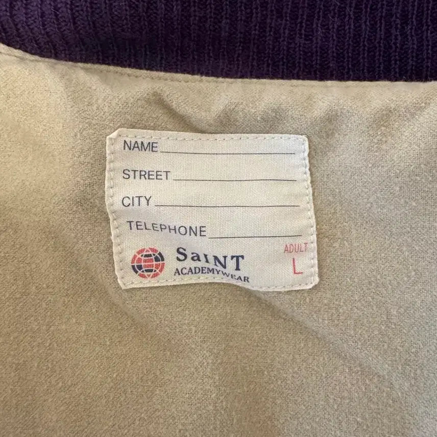 [BUNJANG] Saint Michael Souvenir Jacket L Purple / 세인트미카엘 수베니어자켓 L 퍼플 스카잔