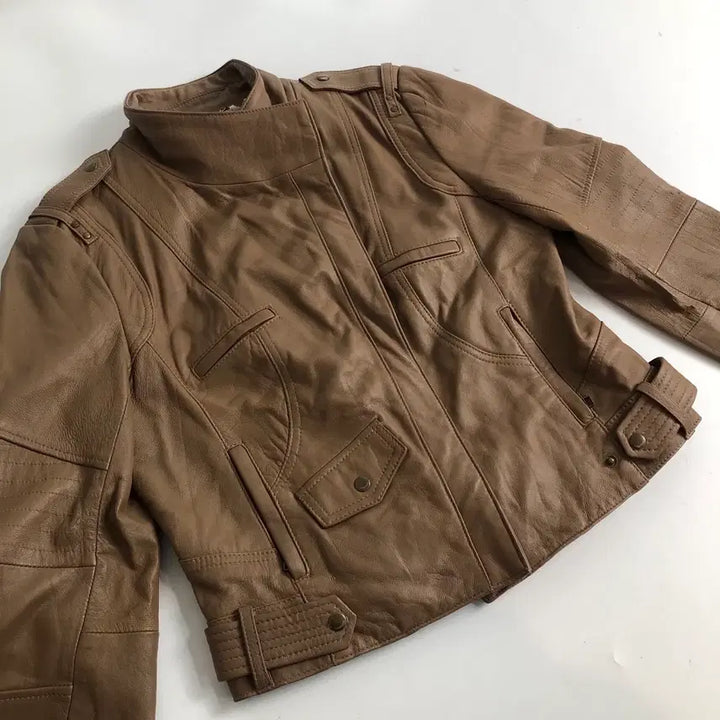 [BUNJANG] Compagna Leather Rider Jacket Brown / compagna 양가죽 라이더 자켓 브라운