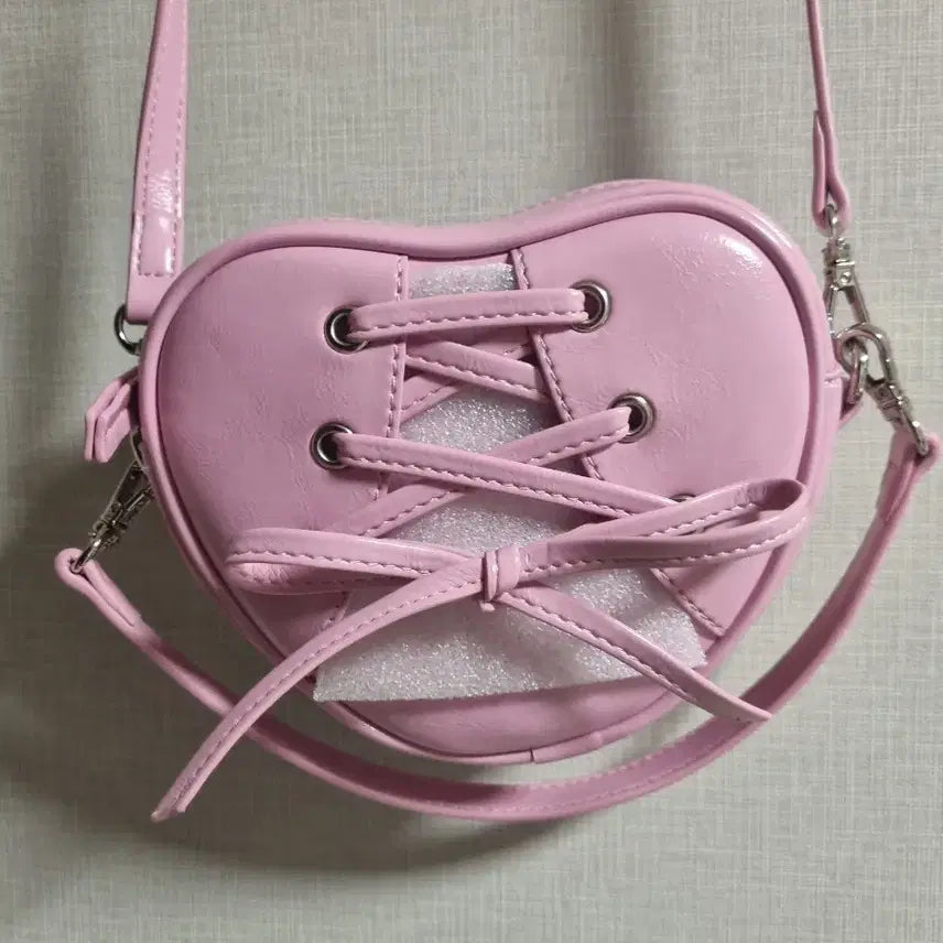 [BUNJANG] Find Kapoor Heart Bag Pink / 파인드카푸어 리본타이 하트백 핑크 크로스백 숄더백 토트백 미니백 가방