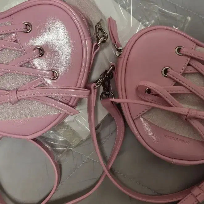 [BUNJANG] Find Kapoor Heart Bag Pink / 파인드카푸어 리본타이 하트백 핑크 크로스백 숄더백 토트백 미니백 가방