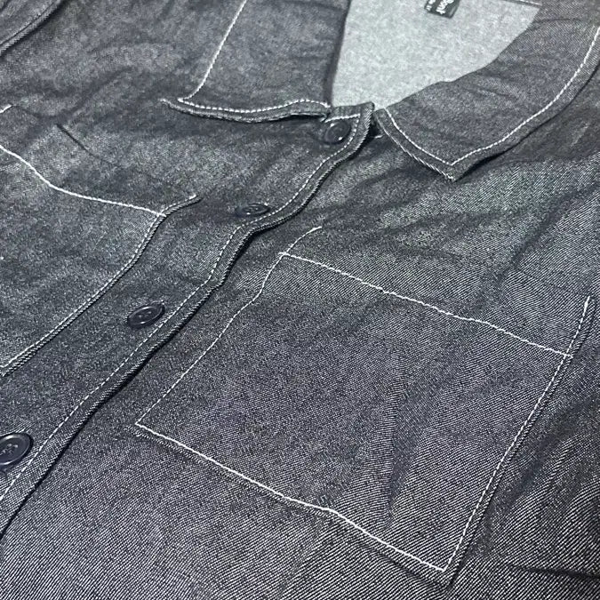 [BUNJANG] One More Denim Collar Line Shirt / 애니원모어 데님 카라 라인 셔츠 단품