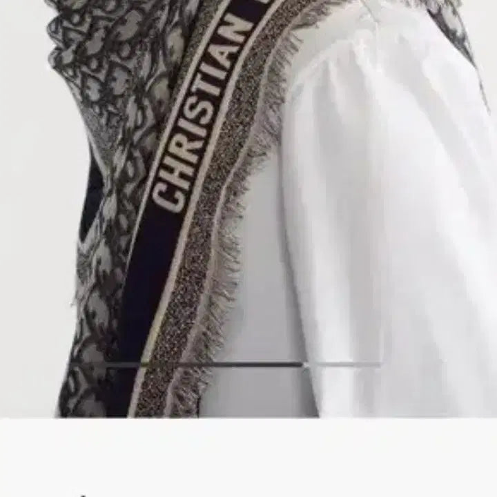[BUNJANG] Dior Oblique Navy Shawl / 디올 오블리크 숄 네이비 새것