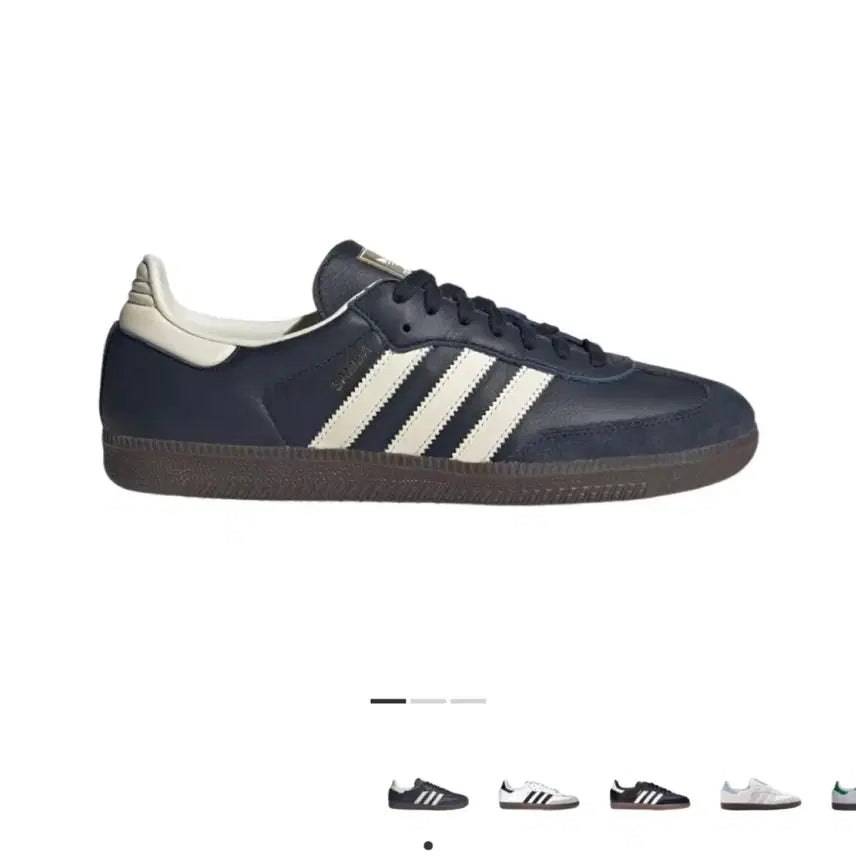 [BUNJANG] Adidas Samba OG Night Navy Cream White Sneakers / 아디다스 삼바 og 나이트 네이비 크림 화이트
