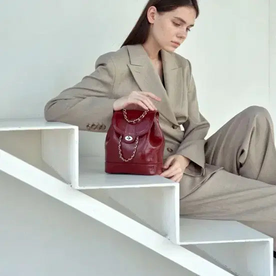 [BUNJANG] Cardinal Red Howa Backpack Burgundy / 카디널레드 하우아백 버건디