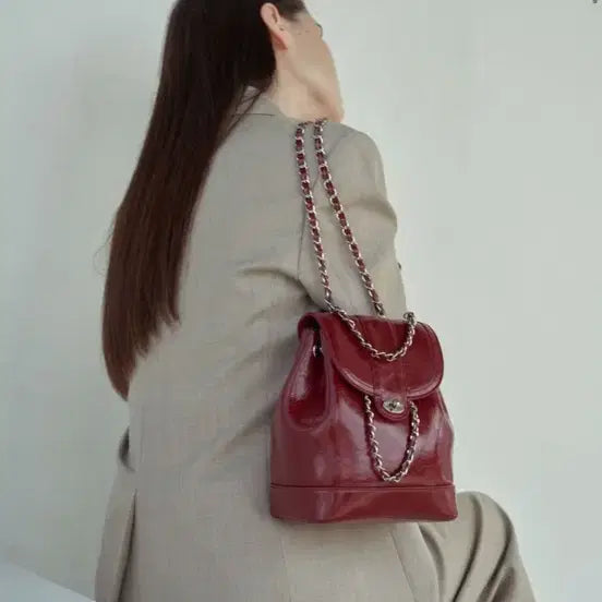 [BUNJANG] Cardinal Red Howa Backpack Burgundy / 카디널레드 하우아백 버건디