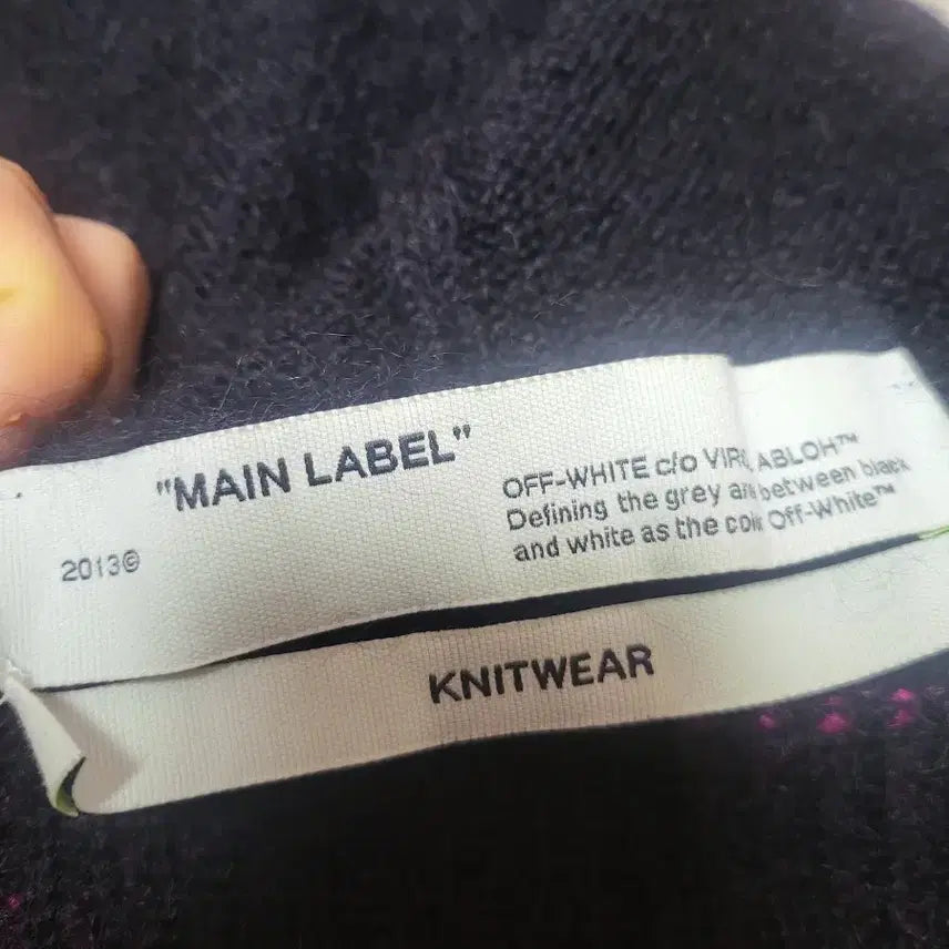 [BUNJANG] Off-White Mohair Knit Hoodie / 오프화이트 모헤어 니트 후드집업