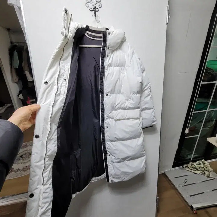 [BUNJANG] Kolon 95 White Long Down Jacket / 코오롱패딩점퍼95  폴리~~~