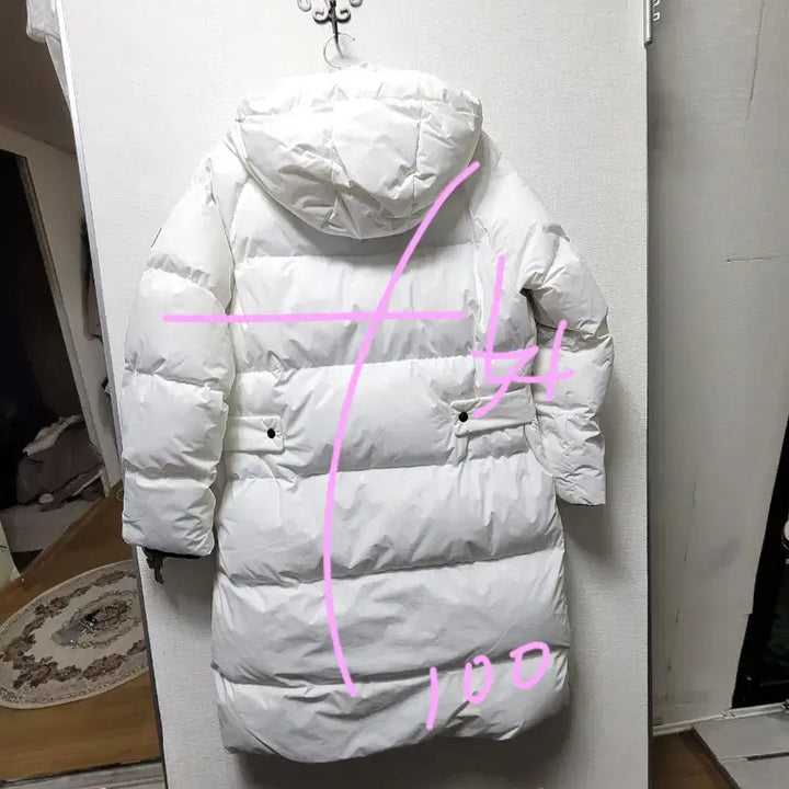 [BUNJANG] Kolon 95 White Long Down Jacket / 코오롱패딩점퍼95  폴리~~~