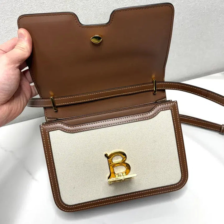 [BUNJANG] Burberry TB Small Canvas Bag / 버버리 캔버스 TB 스몰백
