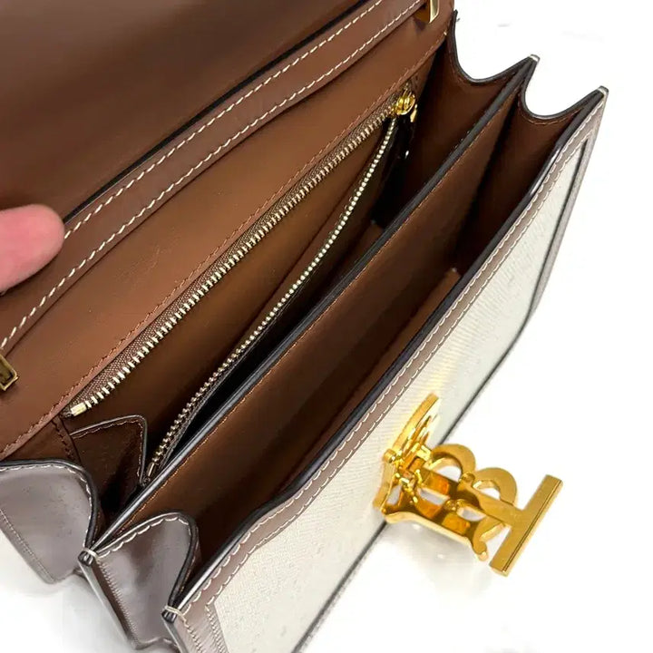 [BUNJANG] Burberry TB Small Canvas Bag / 버버리 캔버스 TB 스몰백