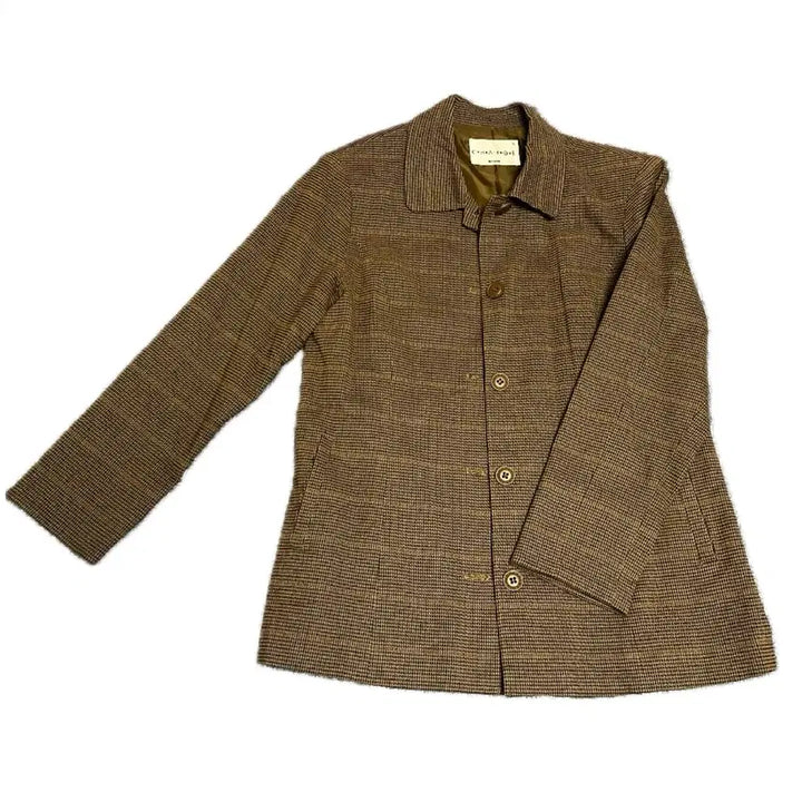 [BUNJANG] Brown Check Jacket / 브라운 체크 자켓