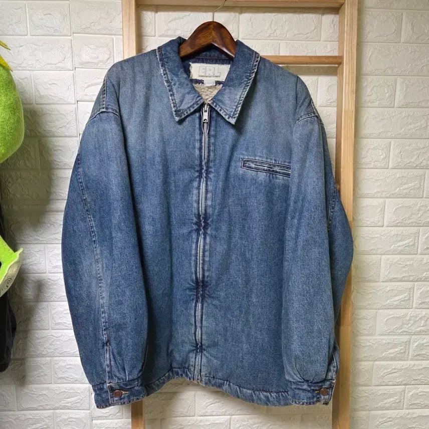 [BUNJANG] ERL Shearling Denim Jacket - Size L / erl 시어링 데님 자켓 L사이즈
