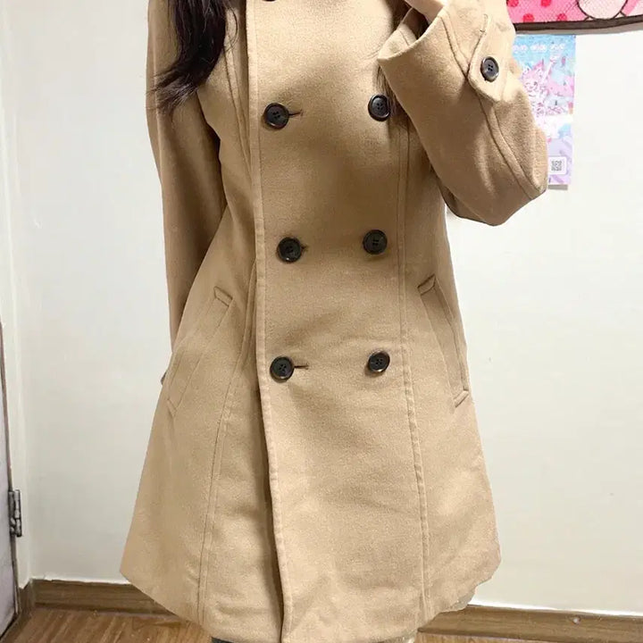 [BUNJANG] Vintage Latte Brown Coat / 빈티지 라떼 브라운 코트 히메갸루 로걀 코리락쿠마 공겜여주 긱시크 고딕